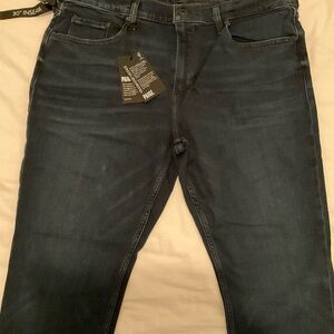 PAIGE Men's Federal 30” Inseam Dark Blue Jenkins Slim Straight Jeans Size 36 NWT